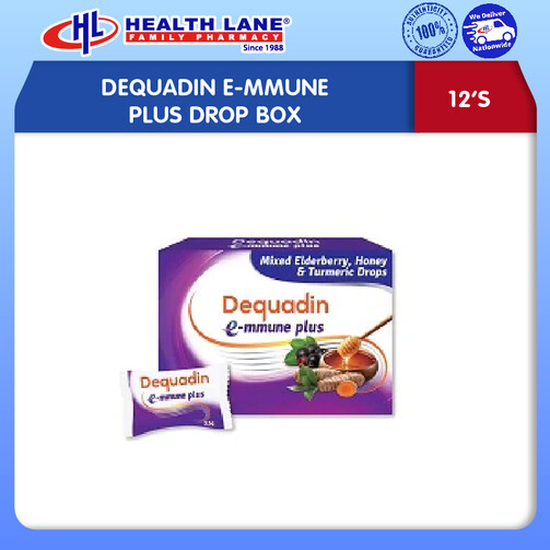 DEQUADIN E-MMUNE PLUS DROP BOX (12'S)